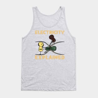 funny electricity explained Tank Top